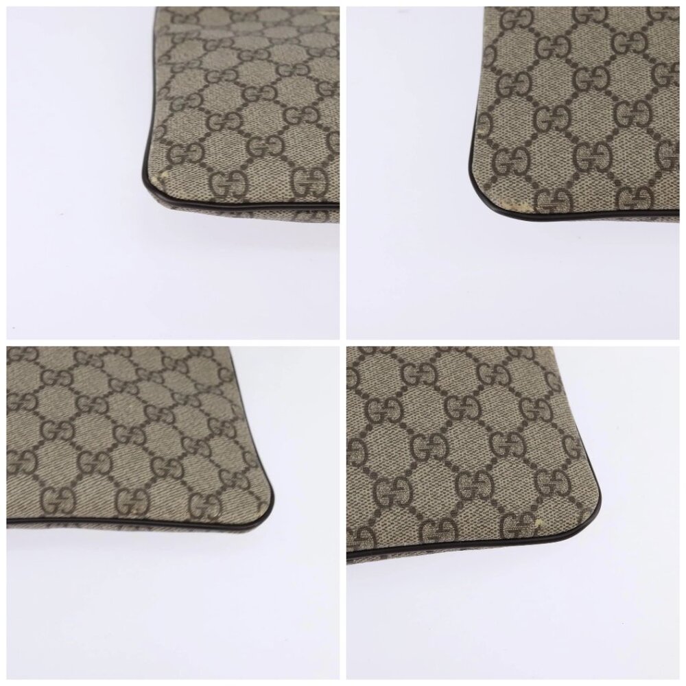 GUCCI GG Supreme Shoulder Bag PVC Beige Gold 201538 Auth BA5706 - Picture 14 of 16